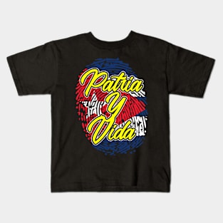 Patria Y Vida, Cuban Heritage, Cuba Flag, Cuban Revolution, Cuba Kids T-Shirt